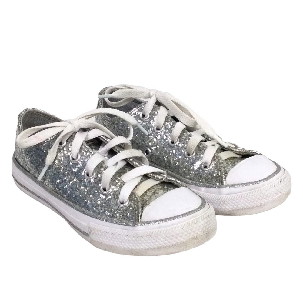 Converse All Star Retro Y2K Bling Soft Grunge Coquette Lace Up Sneaker Youth 12